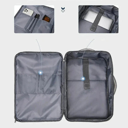 Sac à Dos Homme Voyage Travail Ordinateur 15.6 Pouces Bleu Marine – vue 3 – Yokabag
