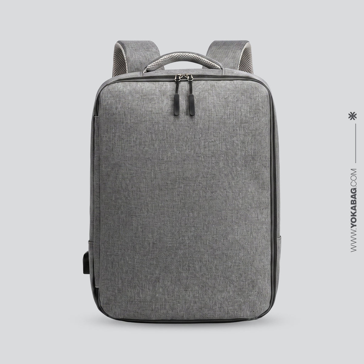 Sac à Dos Homme Voyage Travail Ordinateur 15.6 Pouces Noir – vue 2 – Yokabag