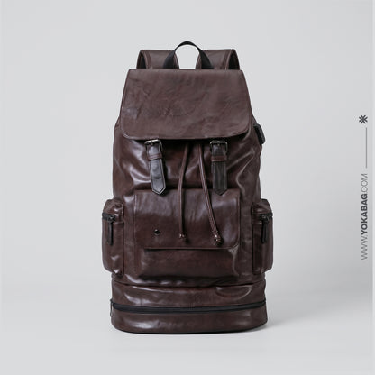Sac à Dos Vintage Homme - Compartiment Chaussures & USB