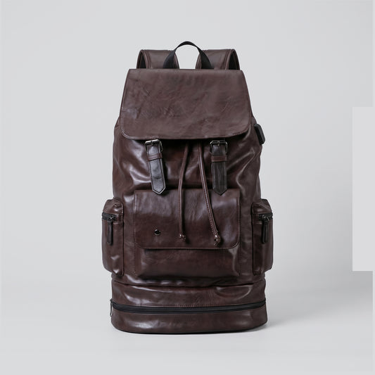 Sac à Dos Vintage Homme - Compartiment Chaussures & USB