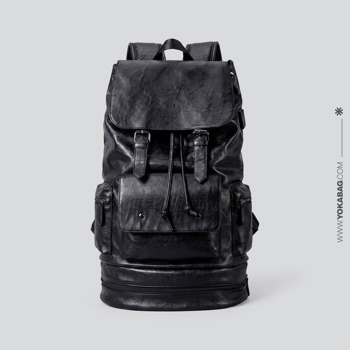 Sac à Dos Vintage Homme - Compartiment Chaussures & USB – vue 5 – Yokabag