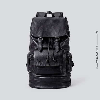 Sac à Dos Vintage Homme - Compartiment Chaussures & USB – vue 5 – Yokabag
