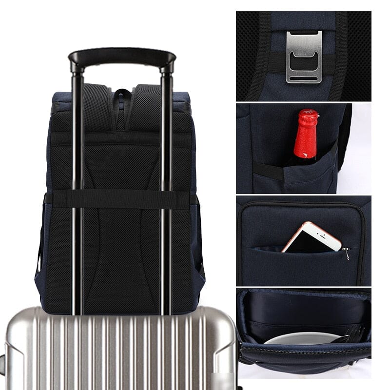 Sac à Dos Isotherme pour Repas en Voyage Gris – vue 3 – Yokabag