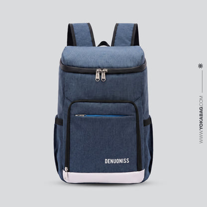 Sac à Dos Isotherme pour Repas en Voyage Bleu – vue 4 – Yokabag