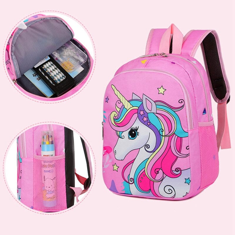 Sac à Dos Licorne Enfant Fille - Édition Voyage Bleu – vue 3 – Yokabag