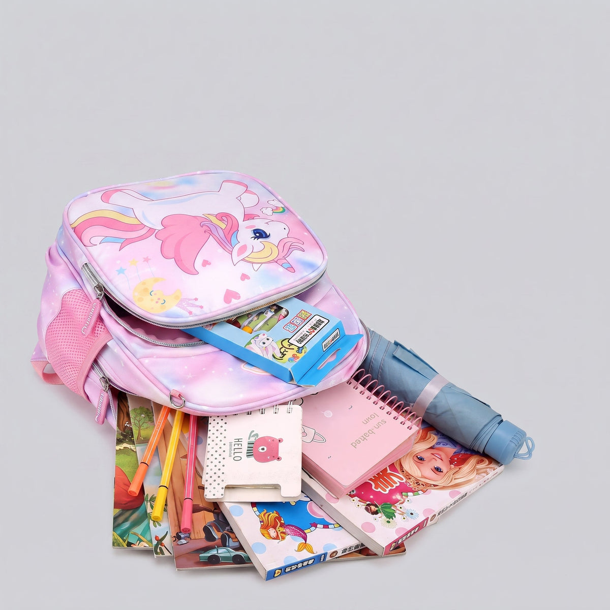 Sac à Dos Licorne Voyage Kawaii – vue 3 – Yokabag
