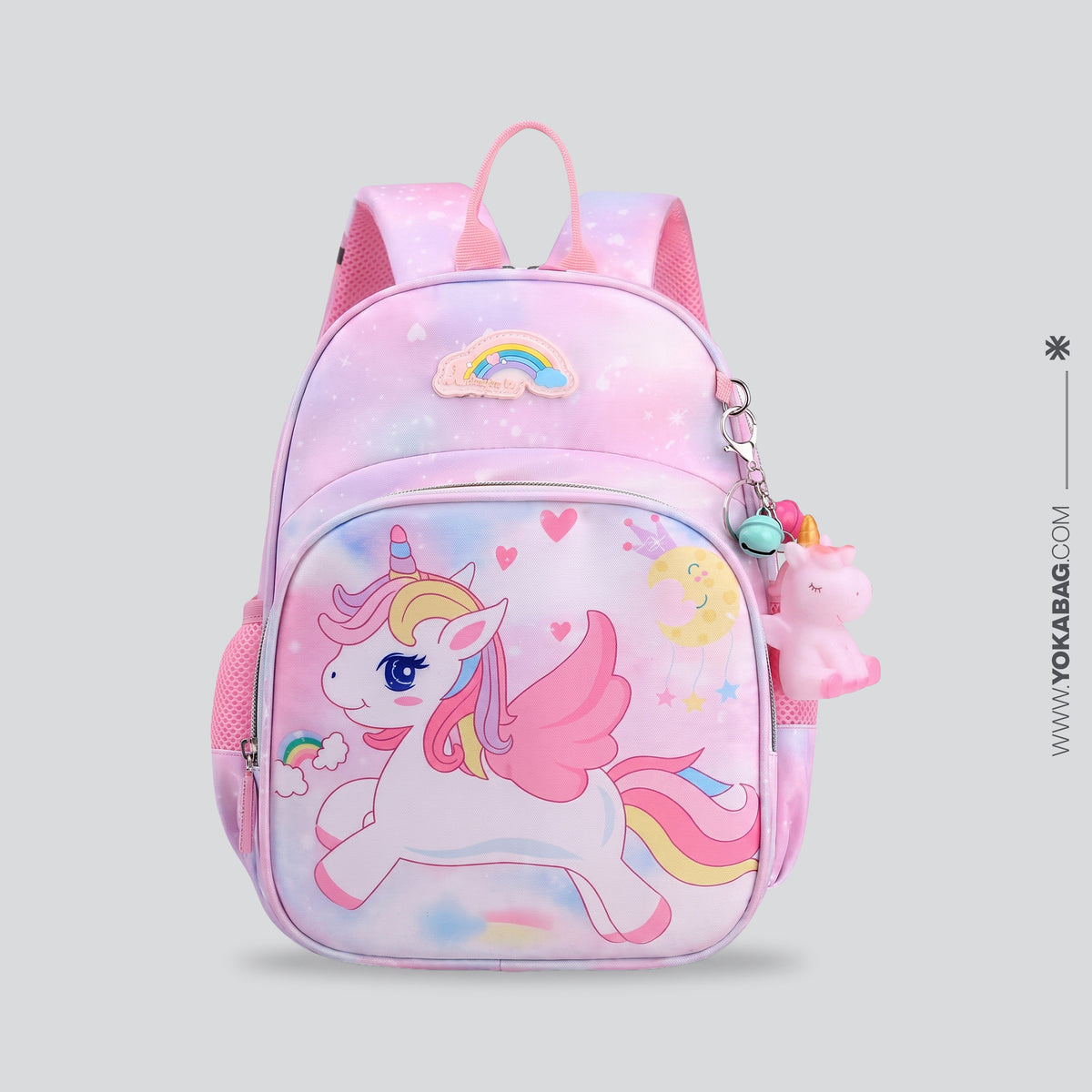 Sac à Dos Licorne Voyage Kawaii Violet – vue 2 – Yokabag