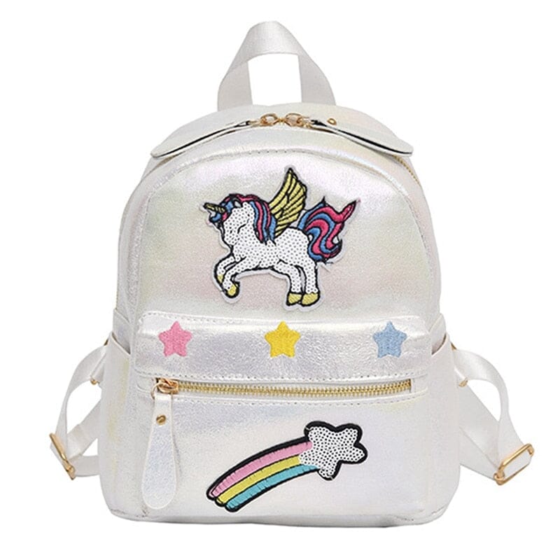 Sac à Dos Licorne pour Ado - Éclat des Voyages Blanc – vue 2 – Yokabag