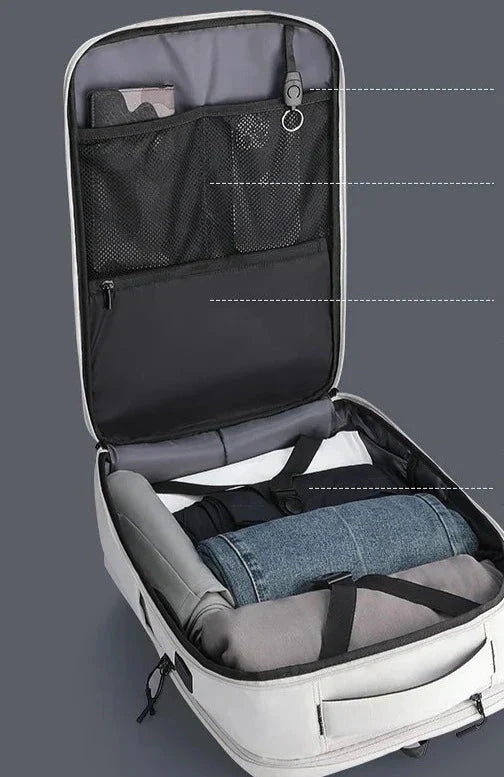 Sac à Dos Voyager Minimaliste en Cabine – vue 5 – Yokabag