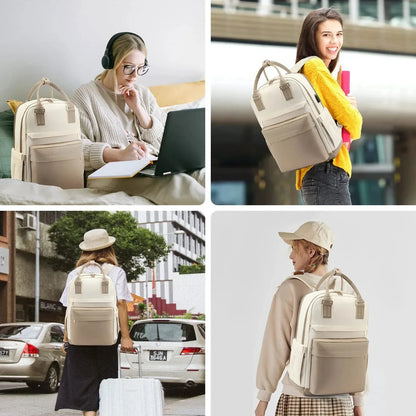 Sac à Dos Voyage pour Ordinateur Femme (16 Pouces) Noir – vue 2 – Yokabag