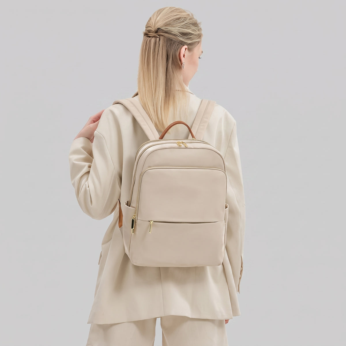 Sac à Dos Voyage Femme pour Ordinateur 14 Pouces Noir – vue 4 – Yokabag