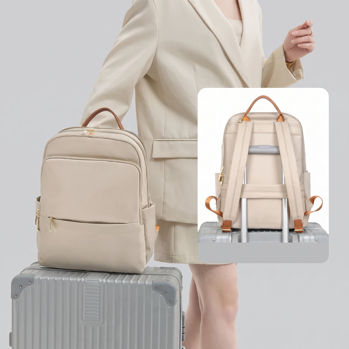 Sac à Dos Voyage Femme pour Ordinateur 14 Pouces – vue 5 – Yokabag