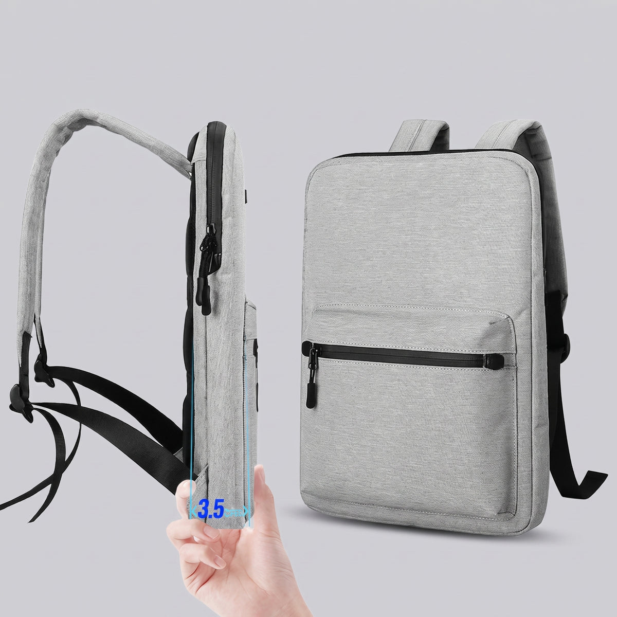 Sac à Dos Ordinateur - Ultra-Léger Noir – vue 2 – Yokabag