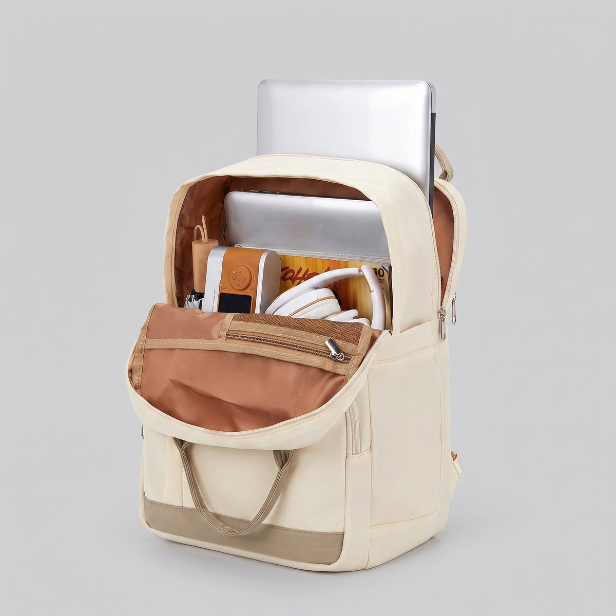 Sac à Dos Ordinateur Femme pour Voyager (15.6 Pouces) Noir – vue 3 – Yokabag