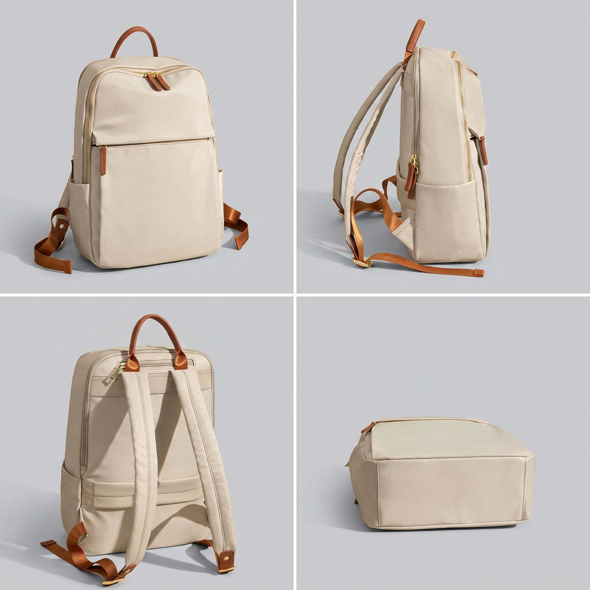 Sac à Dos Ordinateur Femme - pour Voyages (14/16 Pouces) Gris – vue 3 – Yokabag