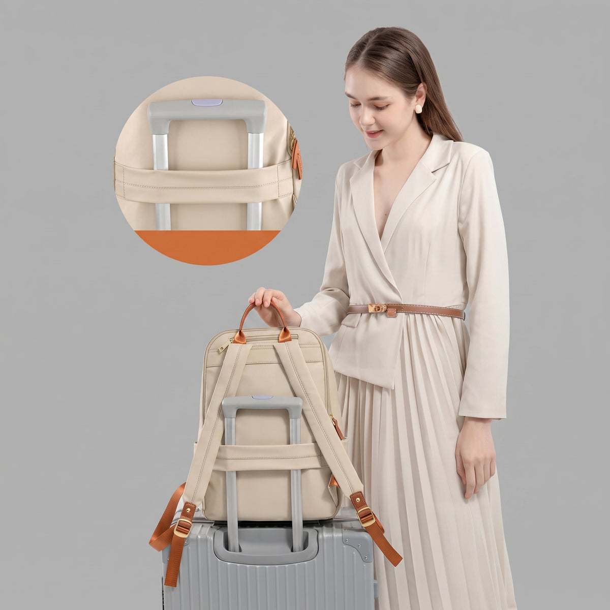 Sac à Dos Ordinateur Femme - pour Voyages (14/16 Pouces) – vue 8 – Yokabag