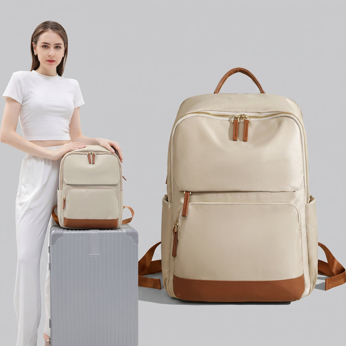 Sac à Dos Ordinateur Femme - Pour Voyager (15.6 Pouces) – vue 4 – Yokabag
