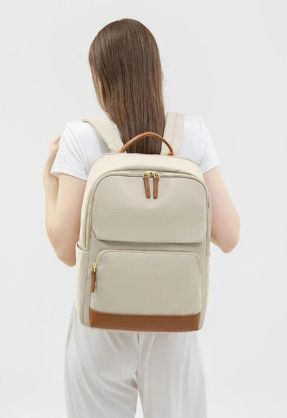 Sac à Dos Ordinateur Femme - Pour Voyager (15.6 Pouces) Gris – vue 3 – Yokabag