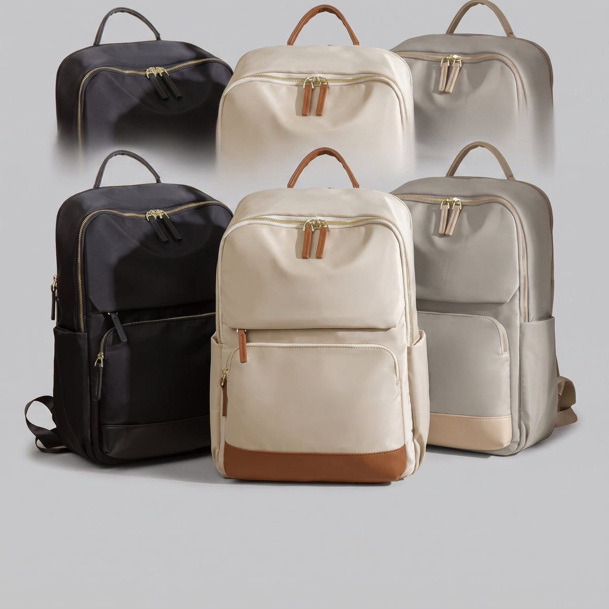 Sac à Dos Ordinateur Femme - Pour Voyager (15.6 Pouces) Noir – vue 2 – Yokabag