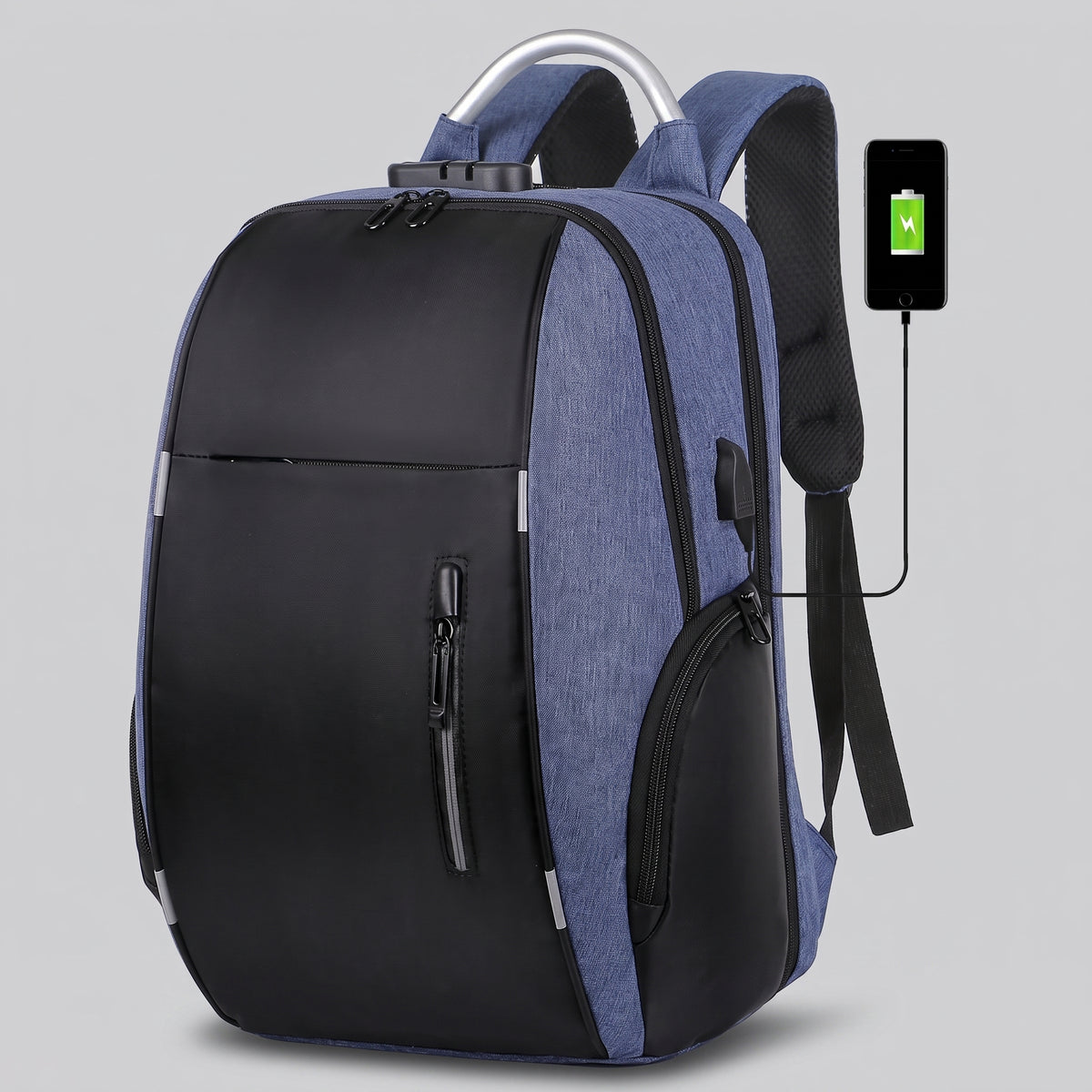 Sac à Dos Ordinateur Homme Sécurisé (15.6) voyages – vue 15 – Yokabag