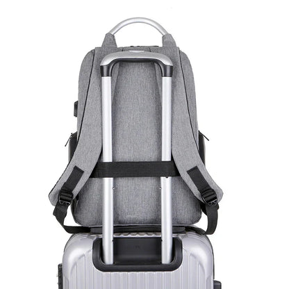 Sac à Dos Ordinateur Homme Sécurisé (15.6) voyages Bleu Marine – vue 3 – Yokabag