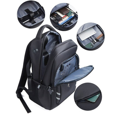Sac à Dos Ordinateur Portable Homme Rouge – vue 3 – Yokabag