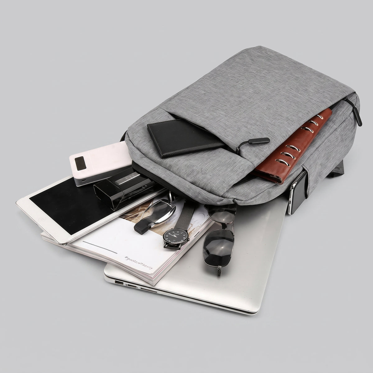 Sac à Dos PC Portable 15.6 Voyage Rouge – vue 4 – Yokabag