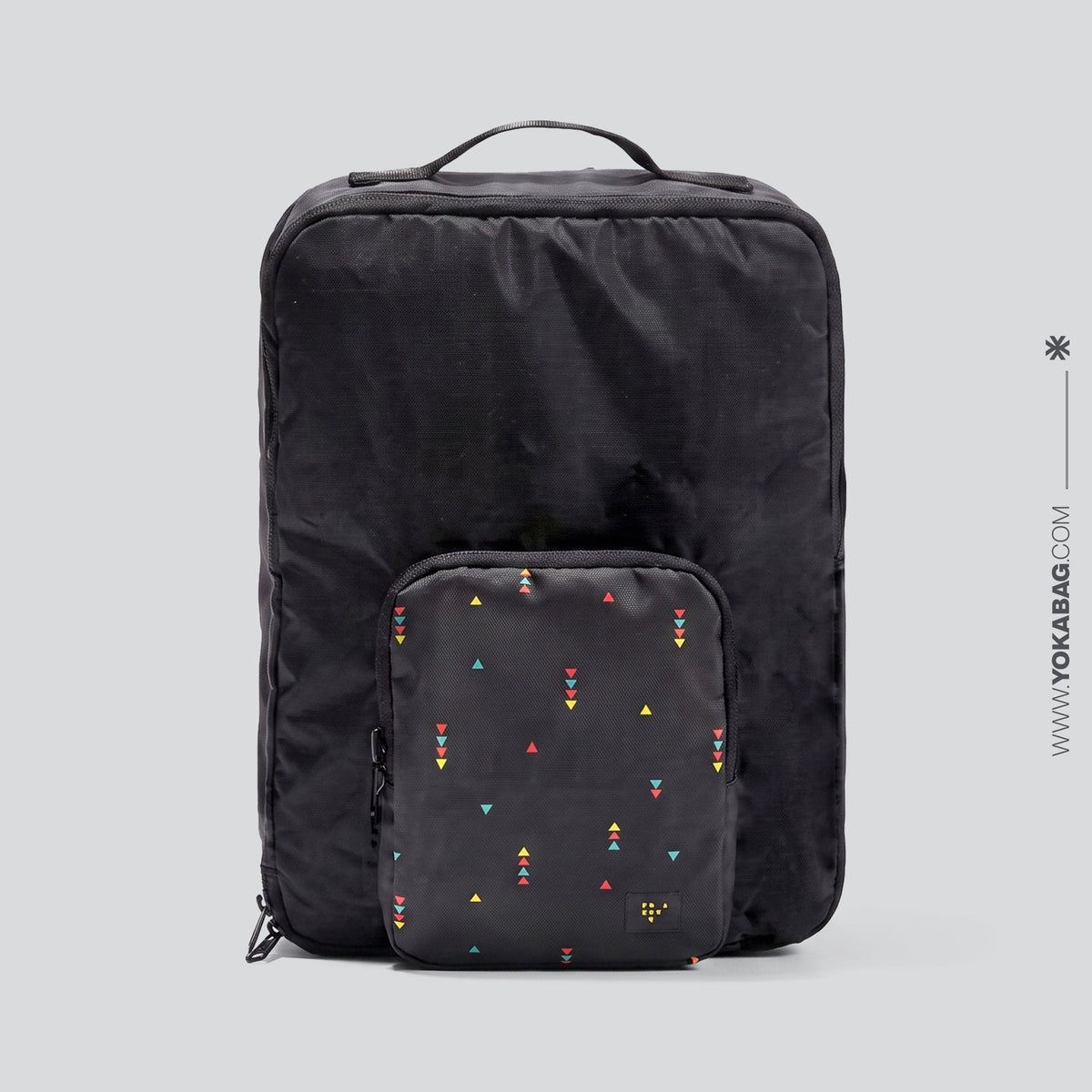 Sac à Dos Pliable Voyage Urbain Bleu Marine – vue 2 – Yokabag
