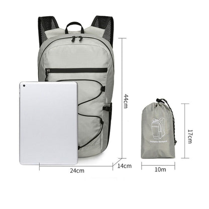 Sac à Dos Pliable et Imperméable 20L - Collection Voyage Anthracite – vue 4 – Yokabag