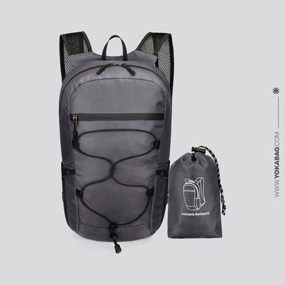 Sac à Dos Pliable et Imperméable 20L - Collection Voyage Orange – vue 7 – Yokabag