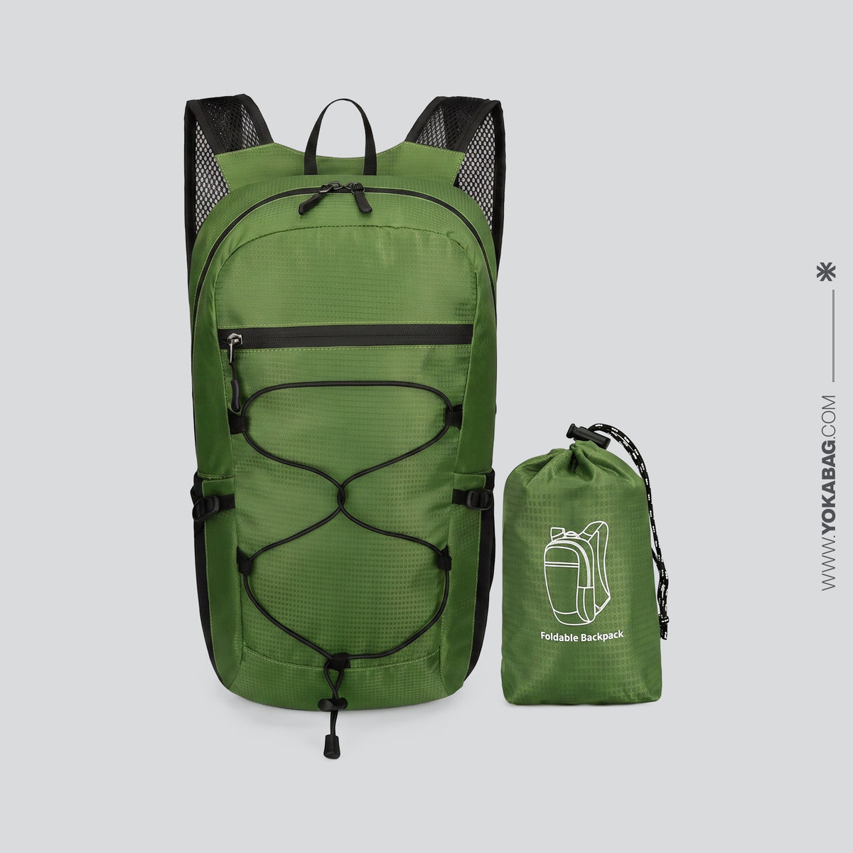 Sac à Dos Pliable et Imperméable 20L - Collection Voyage Violet – vue 6 – Yokabag