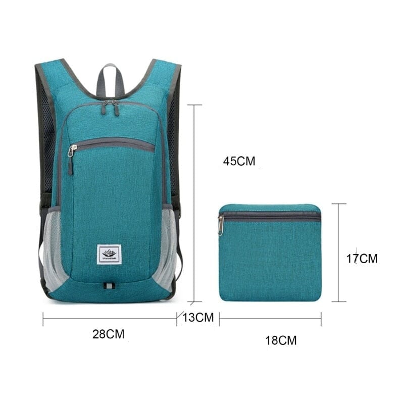 Sac à Dos Pliable pour Voyage - Ultra Léger (20L) Gris – vue 7 – Yokabag