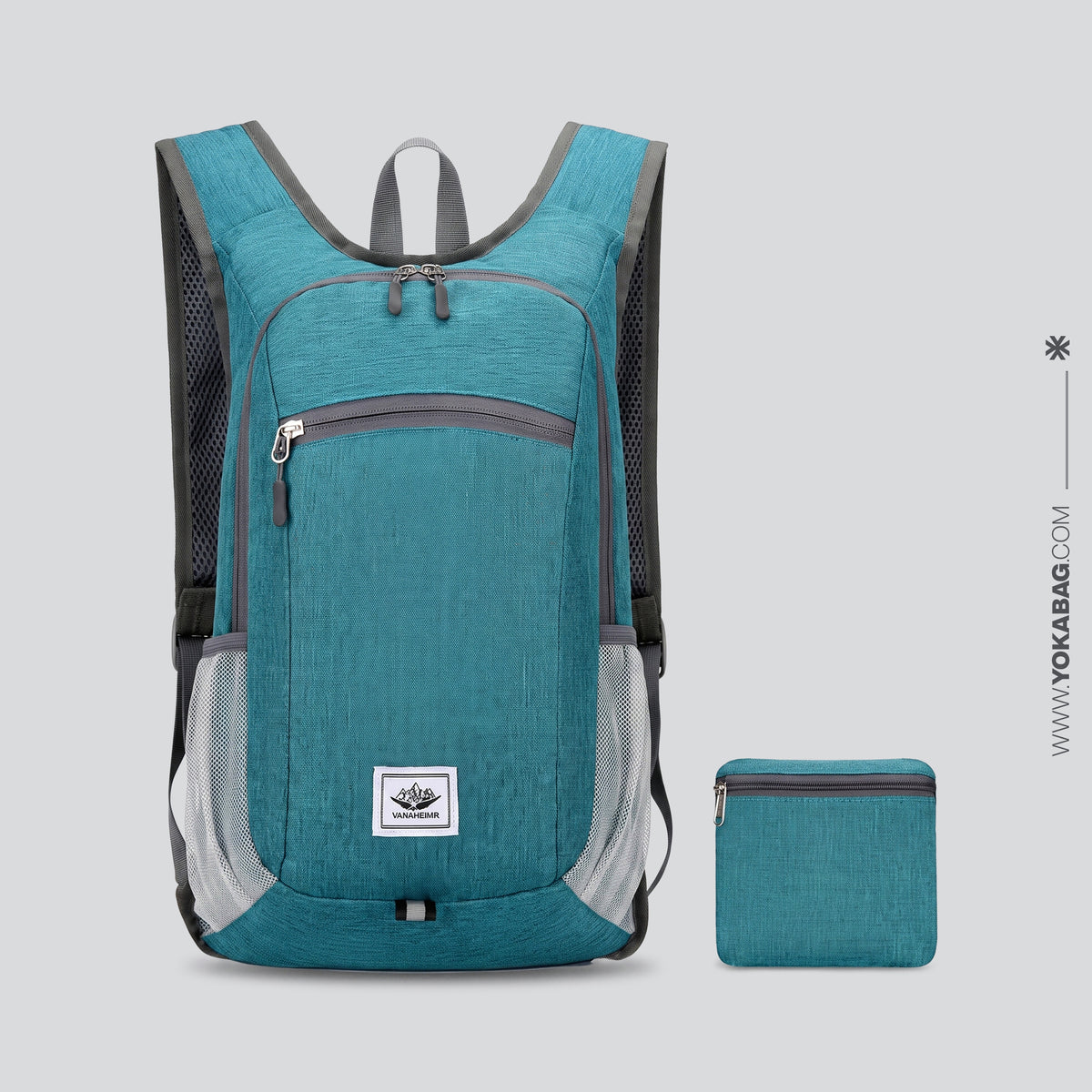Sac à Dos Pliable pour Voyage - Ultra Léger (20L) Rouge – vue 5 – Yokabag