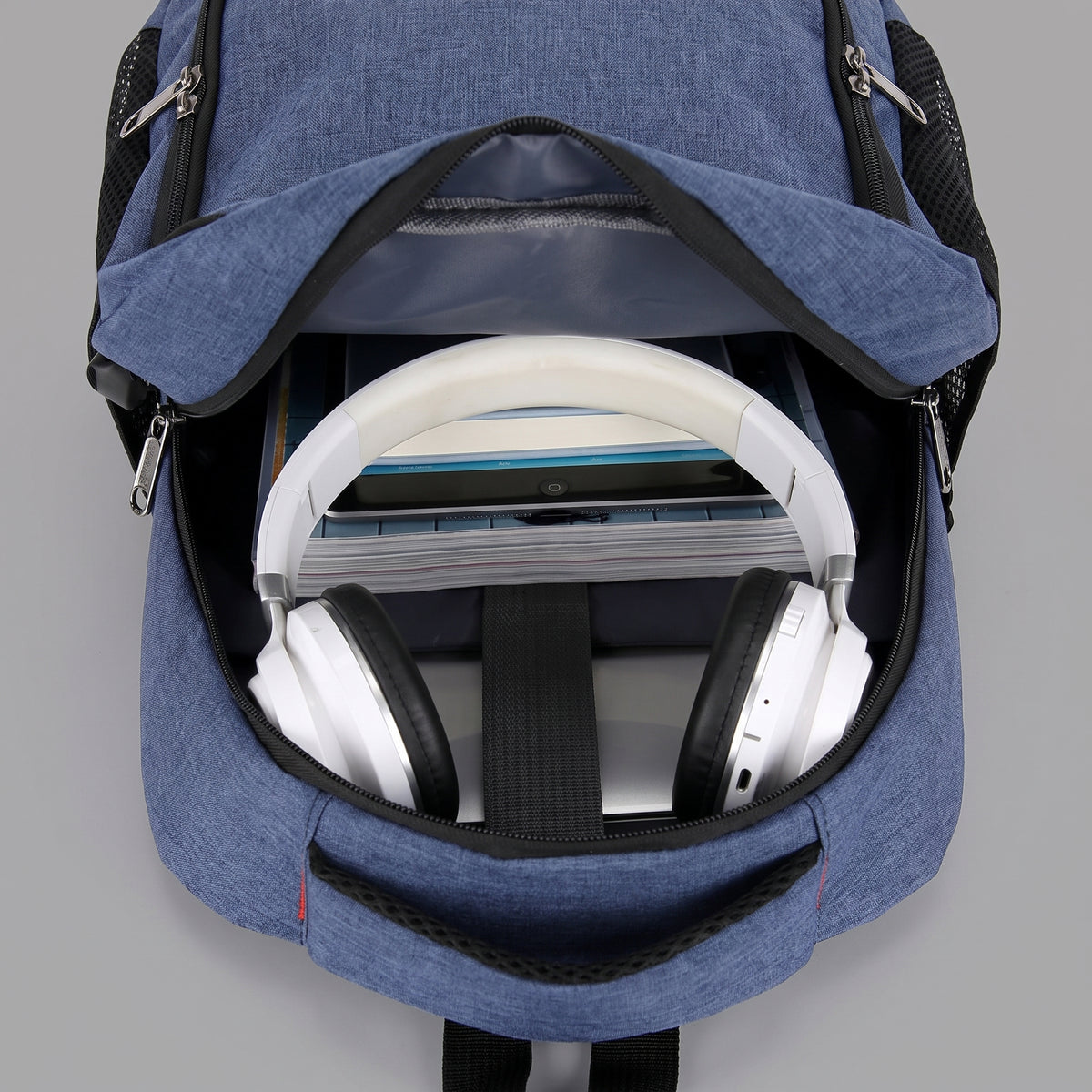 Sac à Dos pour Ordinateur 15.6 Gris – vue 2 – Yokabag