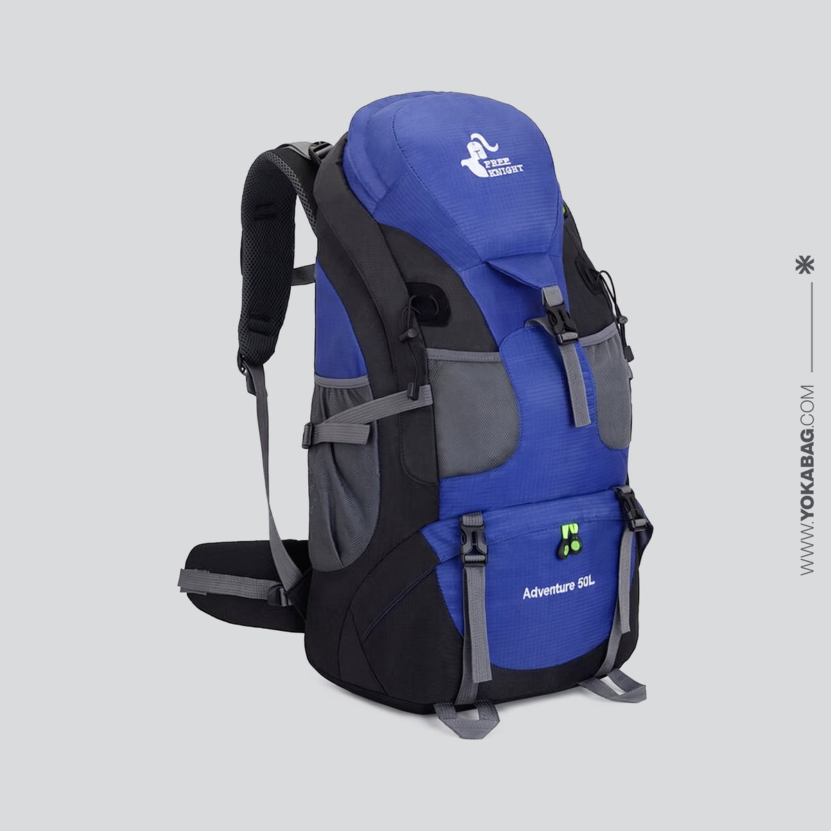 Sac à Dos Randonnée - Exploration (50L) Noir – vue 3 – Yokabag