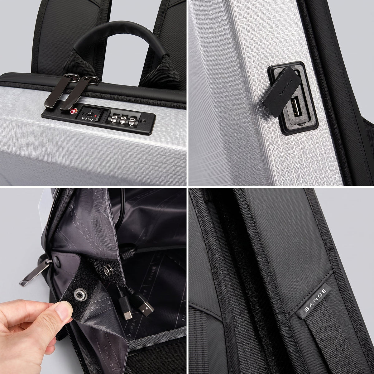 Sac à Dos Voyager Rigide - Protection Renforcée Or – vue 3 – Yokabag