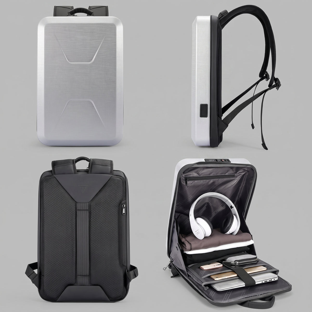 Sac à Dos Voyager Rigide - Protection Renforcée Noir – vue 2 – Yokabag