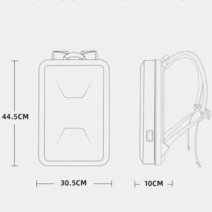 Sac à Dos Voyager Rigide - Protection Renforcée – vue 12 – Yokabag