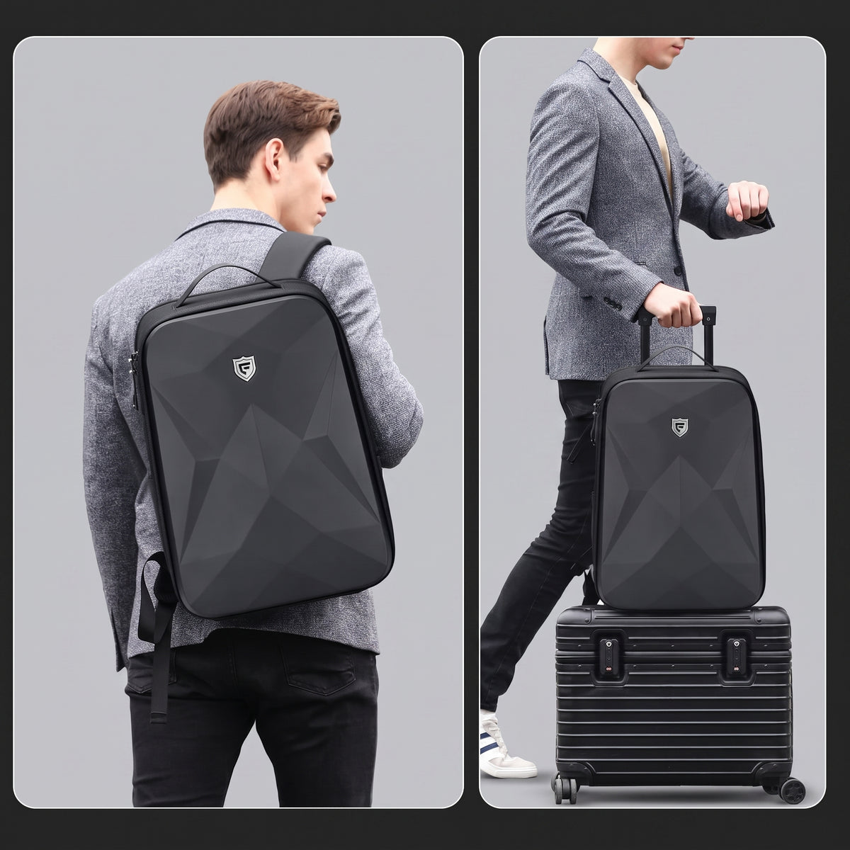 Sac à Dos Voyager Rigide - Sécurisé (USB) – vue 3 – Yokabag