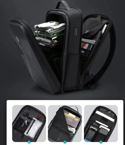 Sac à Dos Voyager Rigide - Sécurisé (USB) – vue 7 – Yokabag