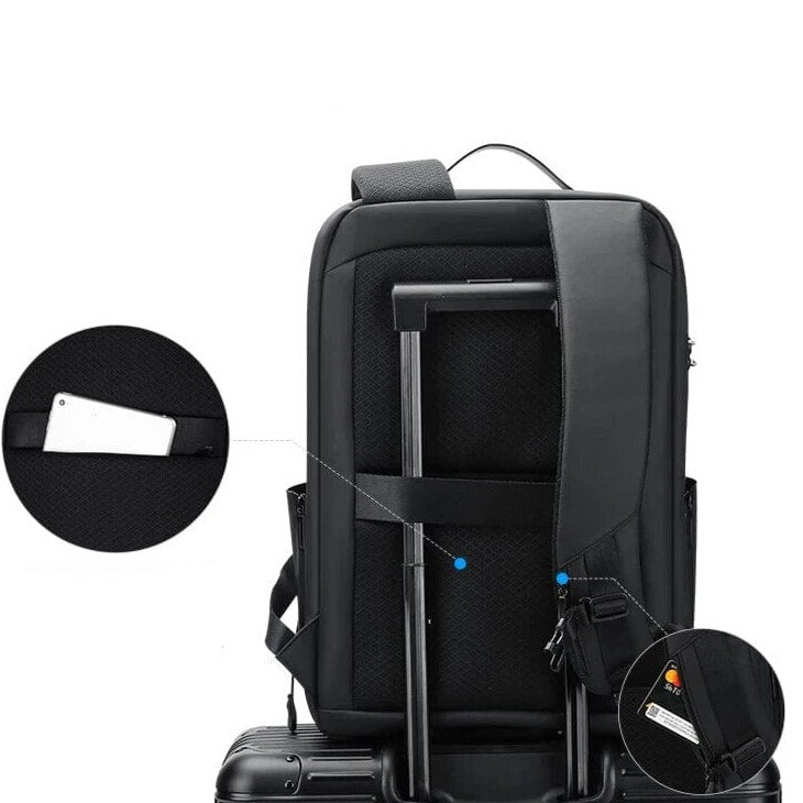 Sac à Dos Voyager Rigide - Sécurisé (USB) – vue 6 – Yokabag