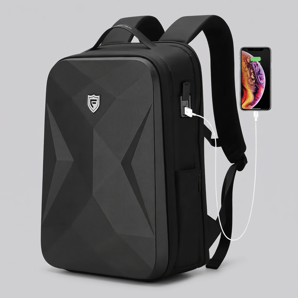 Sac à Dos Voyager Rigide - Sécurisé (USB) – vue 4 – Yokabag