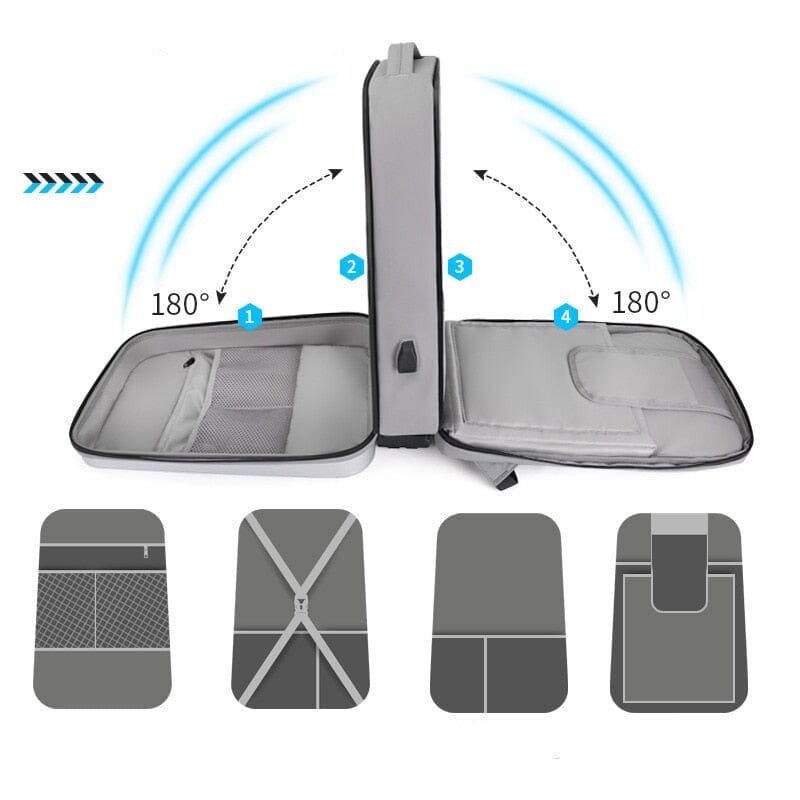 Sac à Dos Voyage Rigide - Ordinateur Portable (17.3 Pouces) – vue 4 – Yokabag