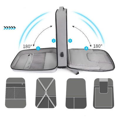 Sac à Dos Voyage Rigide - Ordinateur Portable (17.3 Pouces) – vue 4 – Yokabag