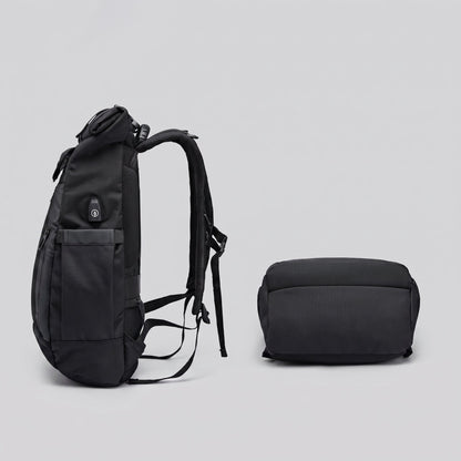 Sac à Dos Roll Top Voyage USB Grey – vue 2 – Yokabag