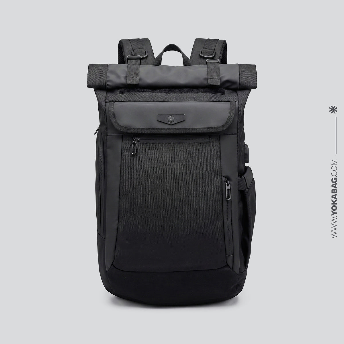 Sac à Dos Roll Top Voyage USB – vue 6 – Yokabag