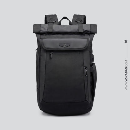 Sac à Dos Roll Top Voyage USB – vue 6 – Yokabag
