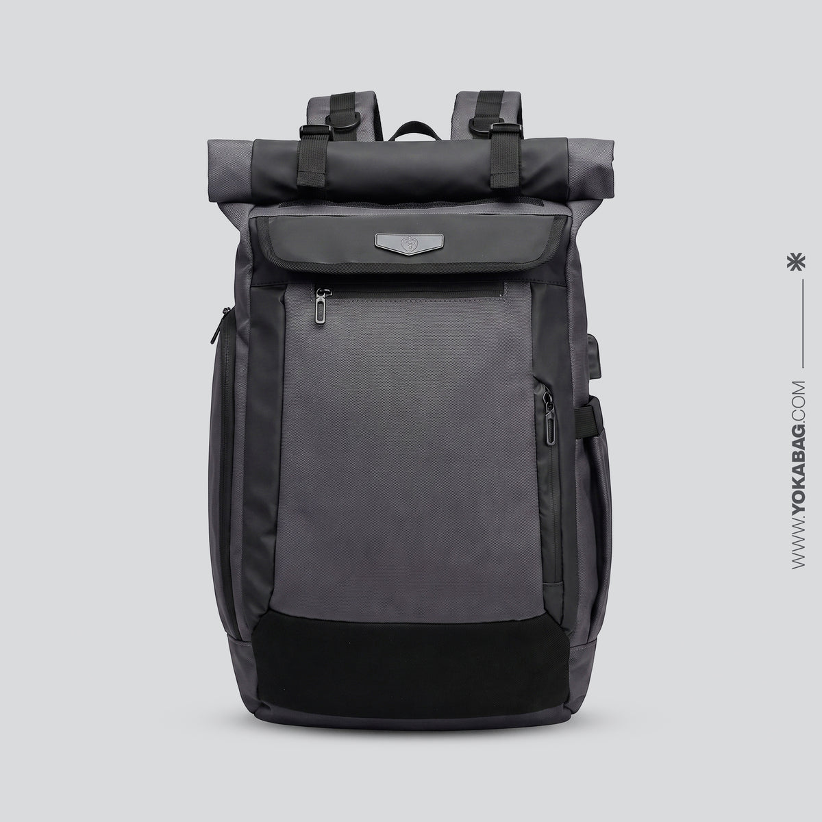 Sac à Dos Roll Top Voyage USB – vue 5 – Yokabag