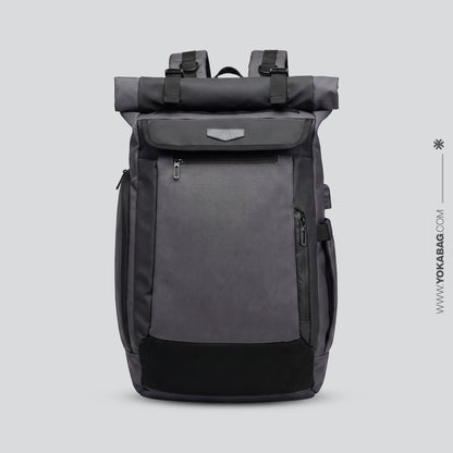 Sac à Dos Roll Top Voyage USB – vue 5 – Yokabag