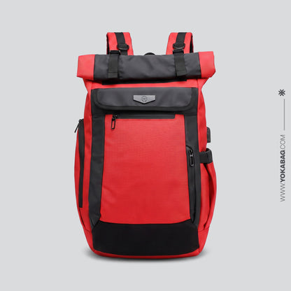 Sac à Dos Roll Top Voyage USB – vue 7 – Yokabag